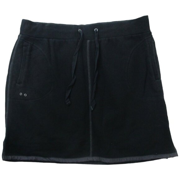 Converse Dresses & Skirts - Converse One Star Straight Skirt Women's Medium Black Cotton Pockets Pull On